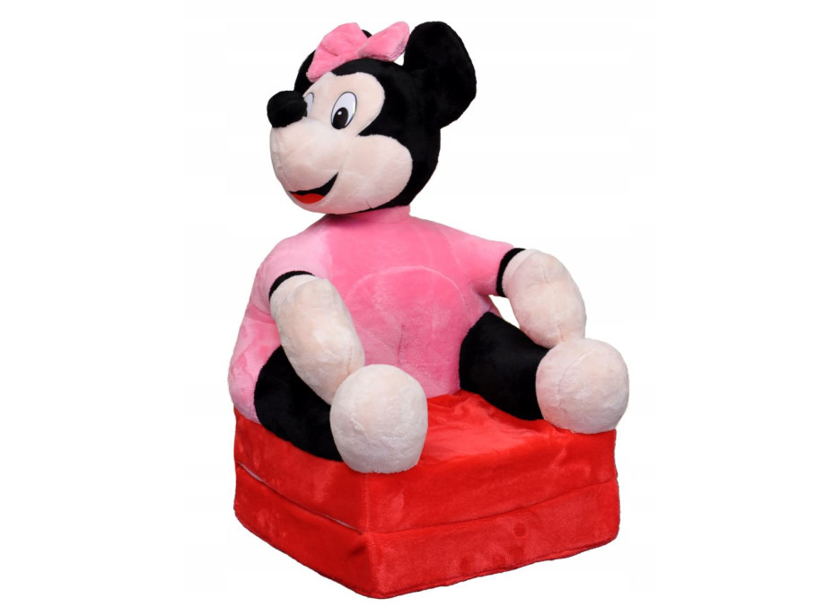 Detské plyšové rozkladacie kresielko MINNIE 3