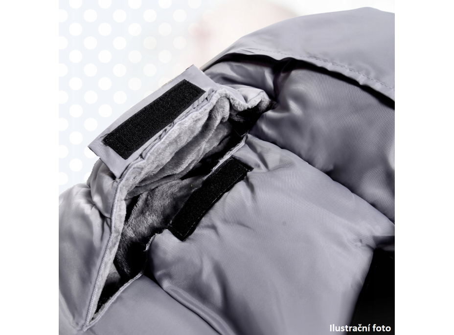 Fusak - šedý s kožušinou