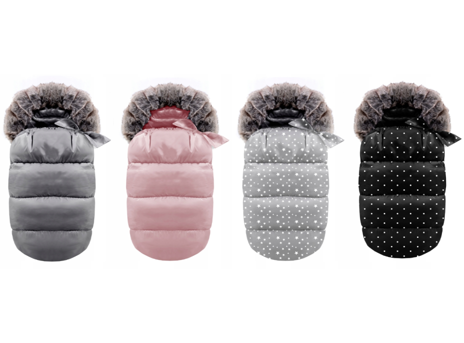 Fusak - šedý s kožušinou