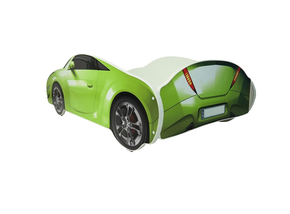 Detská autoposteľ S-CAR 160x80 cm - zelená
