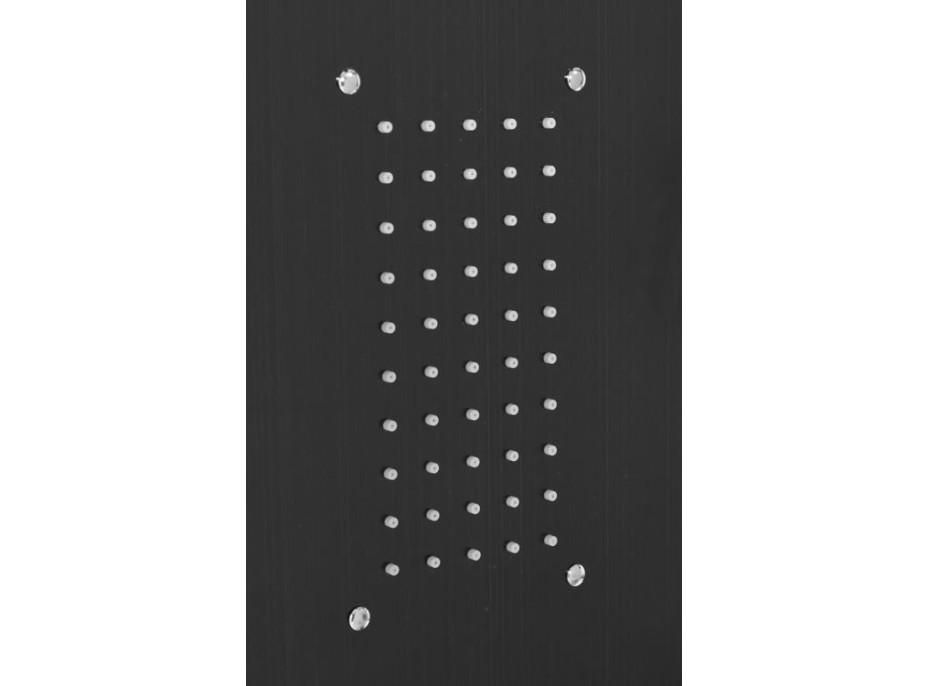 Sprchový panel STELLA LED 4v1 - s výtokom do vane - čierny