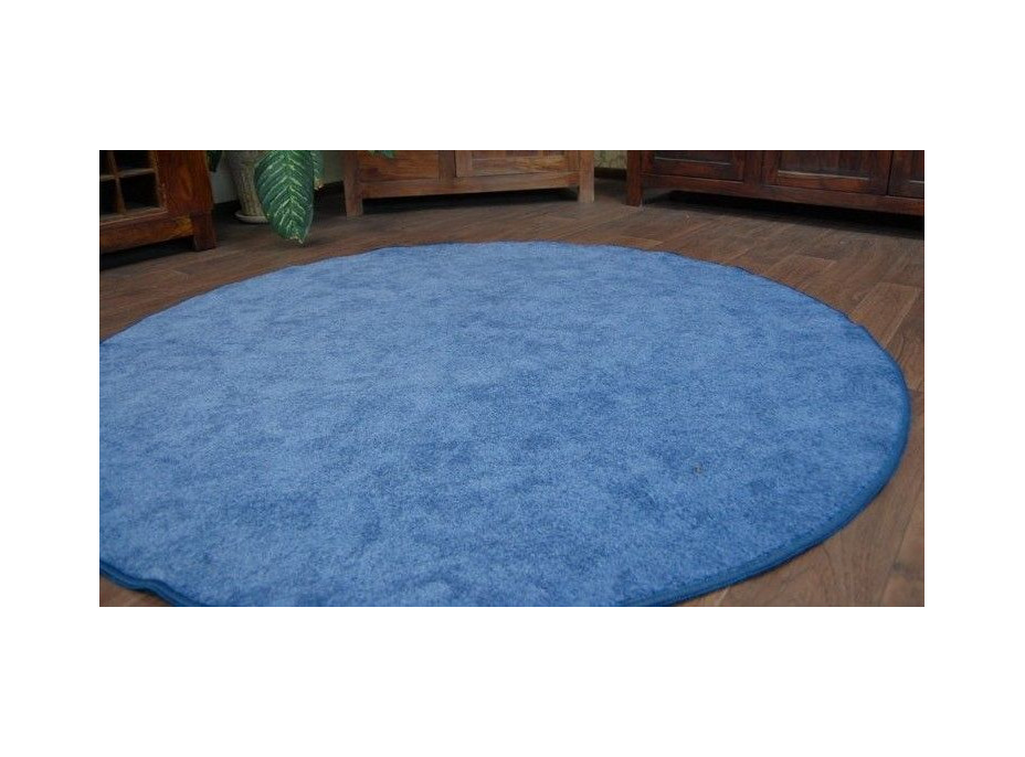 Okrúhly koberec SERENADE - modrý