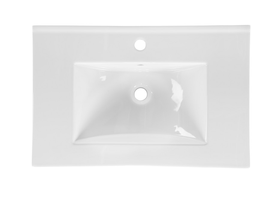 Kúpeľňová závesná skrinka pod umývadlo HAVANA biela 80 cm s LED osvetlením