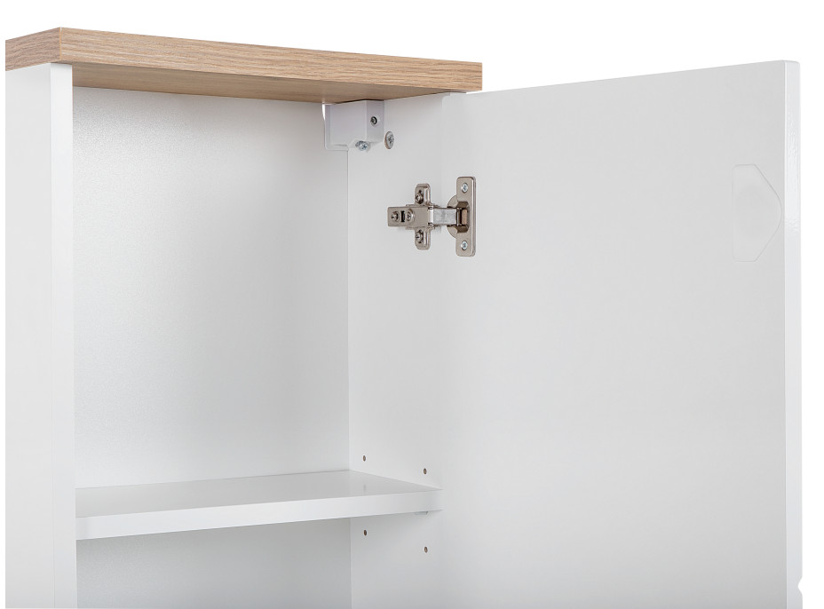 Kúpeľňová závesná skrinka BALI biela - nízka vrchný