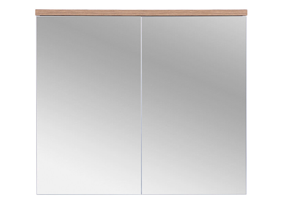 Kúpeľňová závesná skrinka BALI biela so zrkadlom 80 cm
