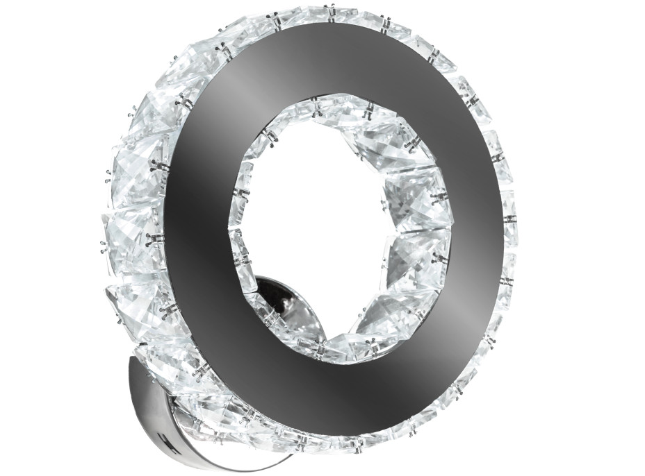 Nástenné LED krištáľové svietidlo PLATON circle - 20 / 10W