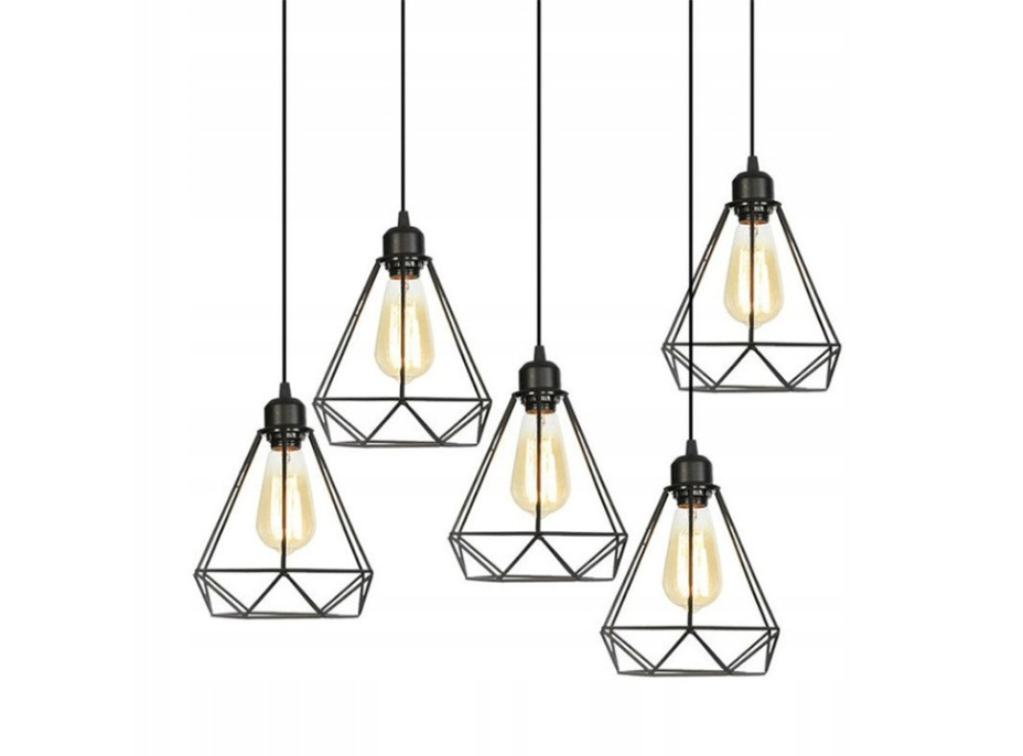 Stropné svietidlo DIAMONDS - čierne