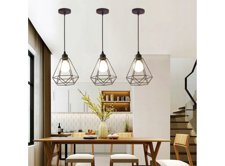 Stropné svietidlo DIAMONDS - čierne