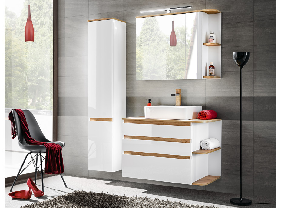 Kúpeľňová závesná skrinka pod umývadlo na dosku SWIFT 94 cm