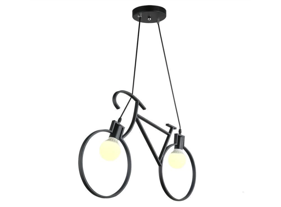 Stropné svietidlo BICYCLE - v tvare bicykla - 68x43 cm