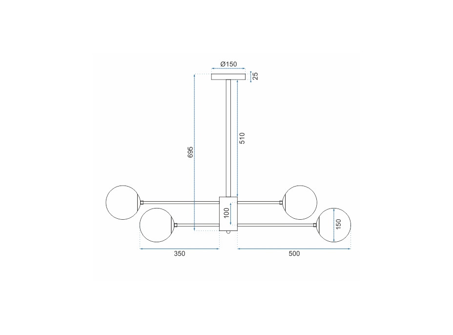 Stropné svietidlo SYSTEM-6