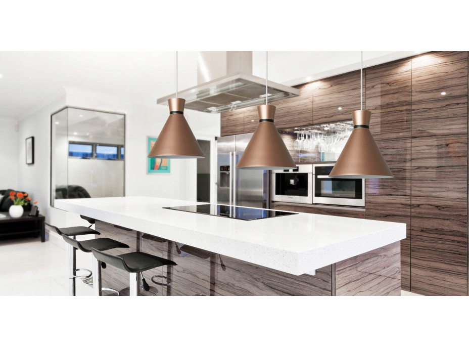 Stropné svietidlo KONA typ A - čiernej matnej