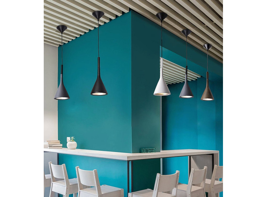 Stropné svietidlo FLAT typ A - 25 cm - čiernej matnej