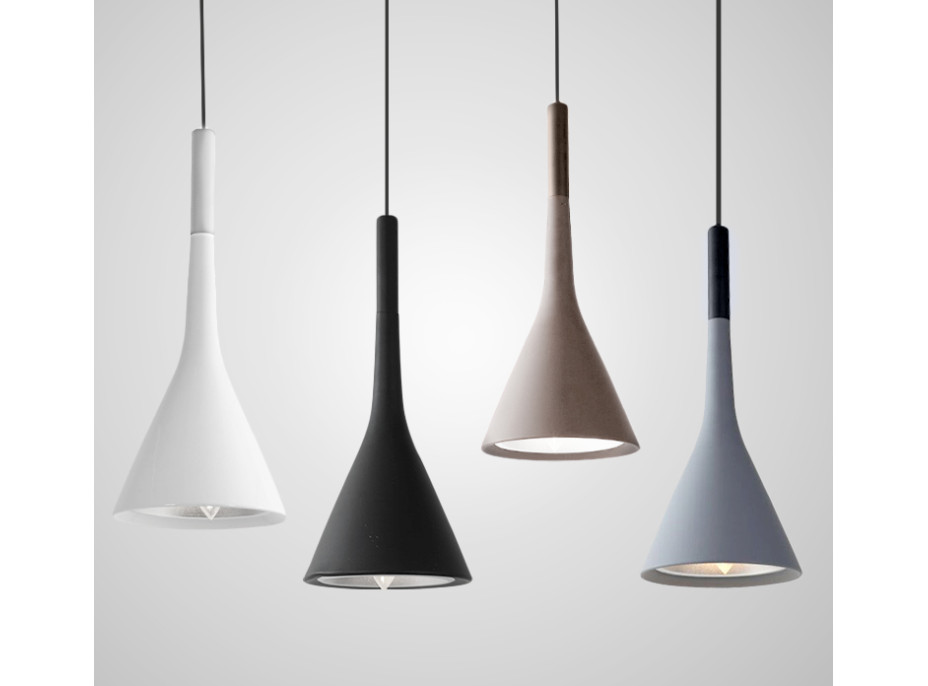 Stropné svietidlo FLAT typ A - 25 cm - čiernej matnej