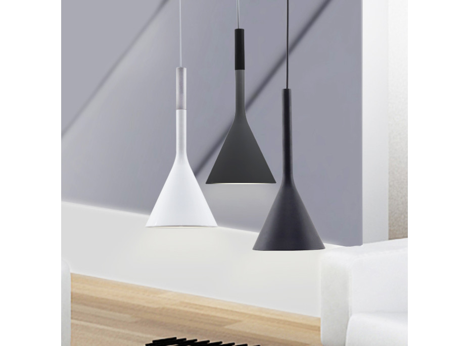 Stropné svietidlo FLAT typ A - 25 cm - čiernej matnej