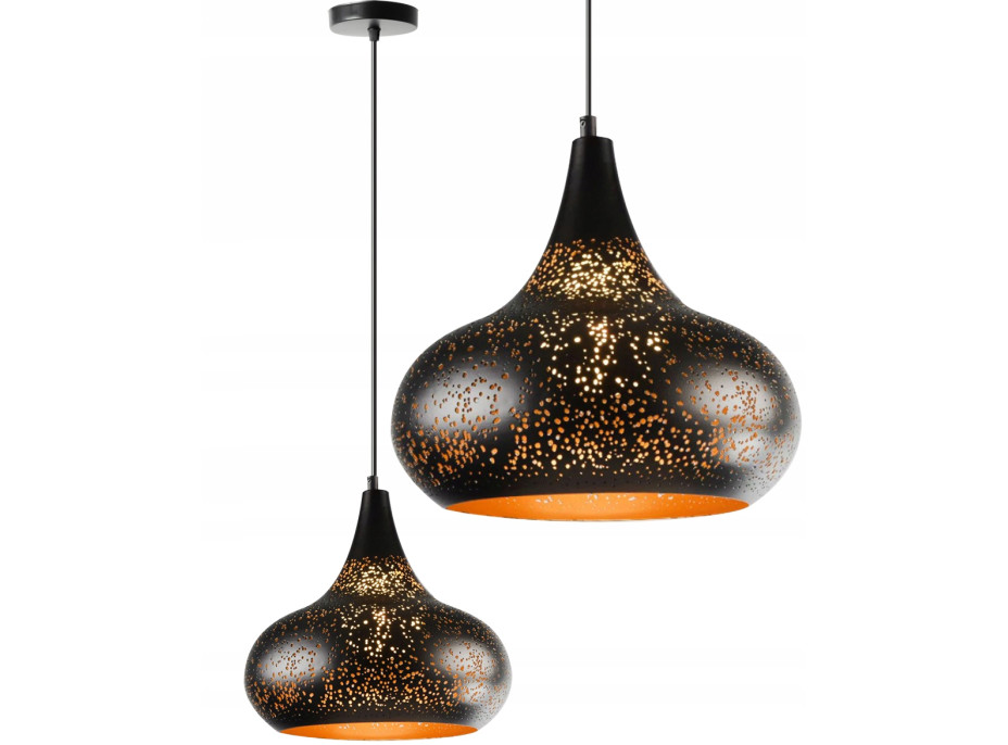 Stropné svietidlo LOFT Edison typ C - čierne