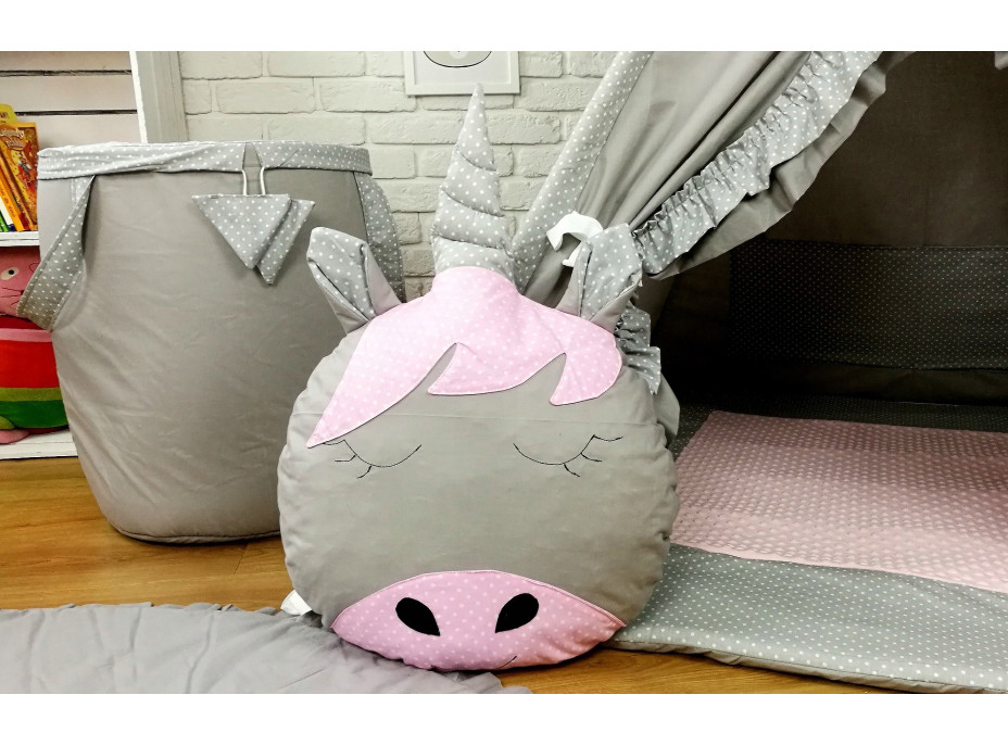 Detský stan TEEPEE (TÍPÍ) LUXURY s doplnkami - RUŽOVÁ ZOO