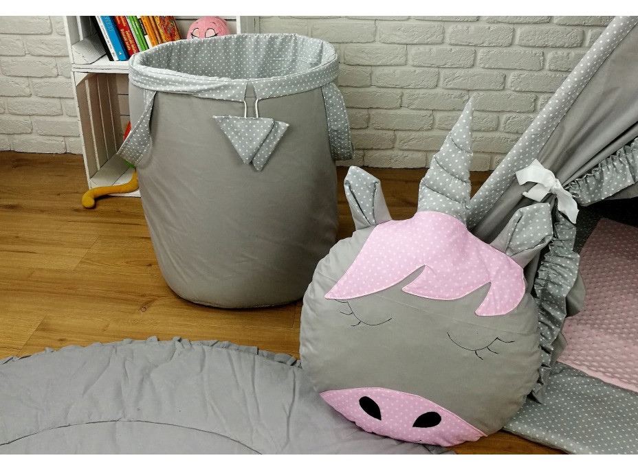 Detský stan TEEPEE (TÍPÍ) LUXURY s doplnkami - RUŽOVÁ ZOO