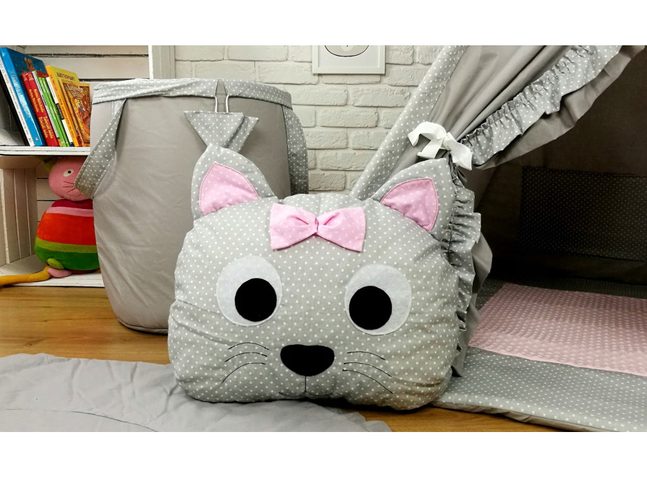 Detský stan TEEPEE (TÍPÍ) LUXURY s doplnkami - RUŽOVÁ ZOO