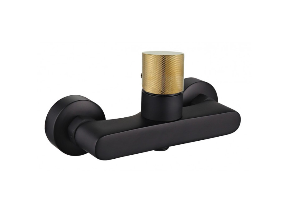 Sprchová nástenná batéria ROYO ONE - čierna / zlatá