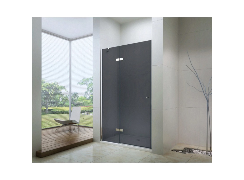 Sprchové dvere maxmax ROMA 100 cm - grafitové sklo
