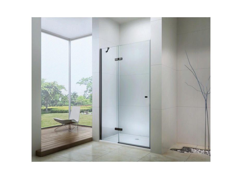 Sprchové dvere maxmax ROMA black 90 cm