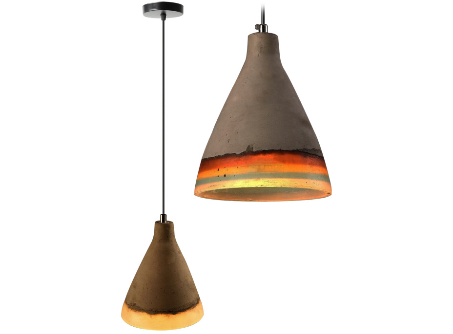 Stropné svietidlo CONCRETE typ B - cementové