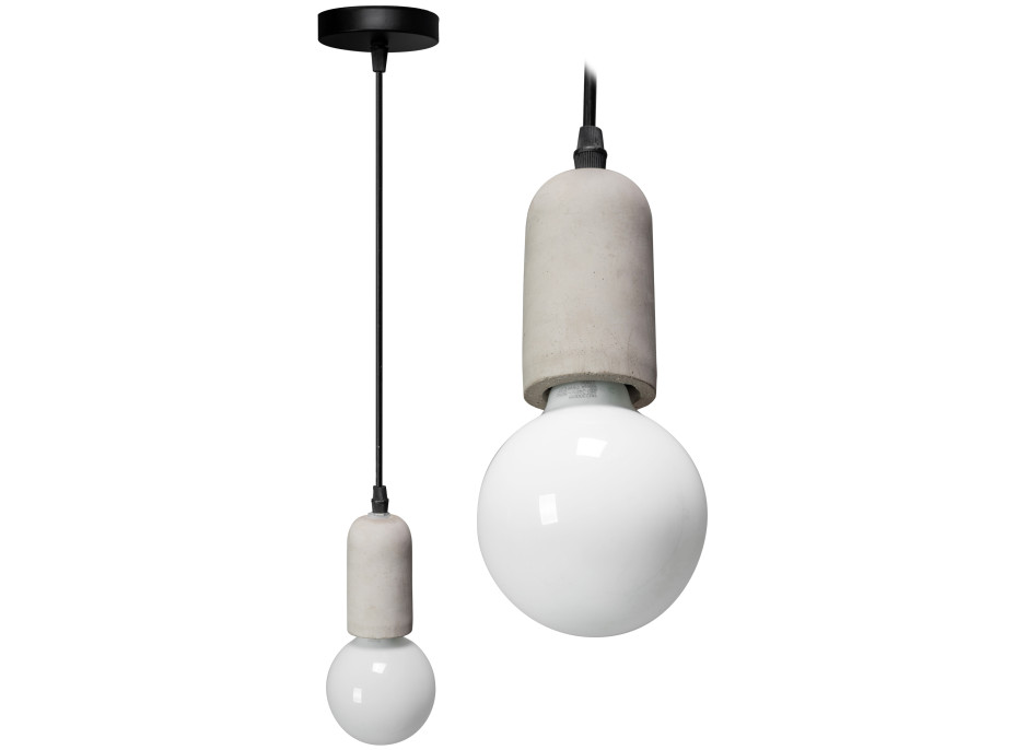 Stropné svietidlo CONRETE typ G - cementové