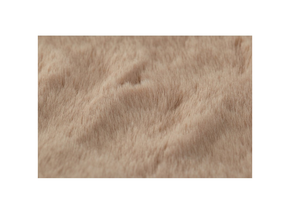 Kusový koberec RABBIT DELUXE - béžový - imitácia králičej kožušiny