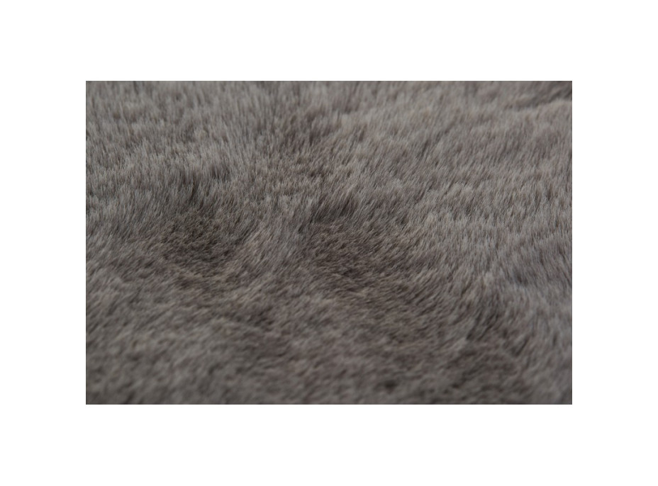 Kusový koberec RABBIT DELUXE - svetlo šedý - imitácia králičie kožušiny