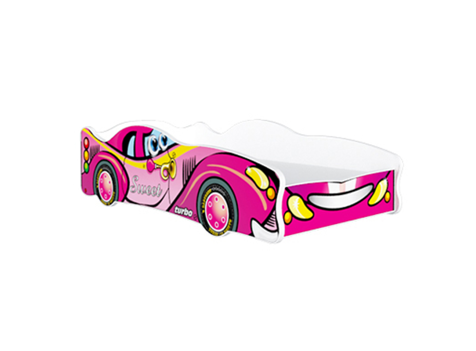 Detská posteľ auto KYLIE 160x80 cm - ružová (6)