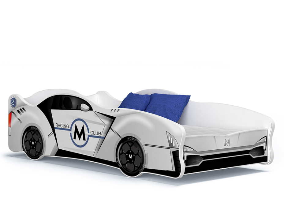 Detská posteľ auto SCOTT 160x80 cm - biela (19)