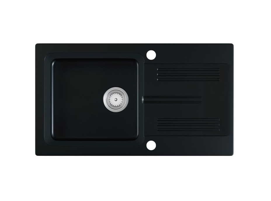 Kuchynský žulový drez NEO - 78 x 44 cm - čierny