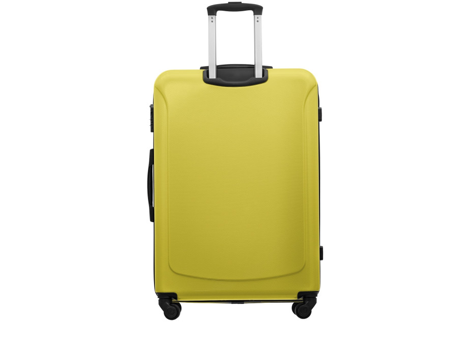 Moderné cestovné kufre CARA - limetkovo zelenej