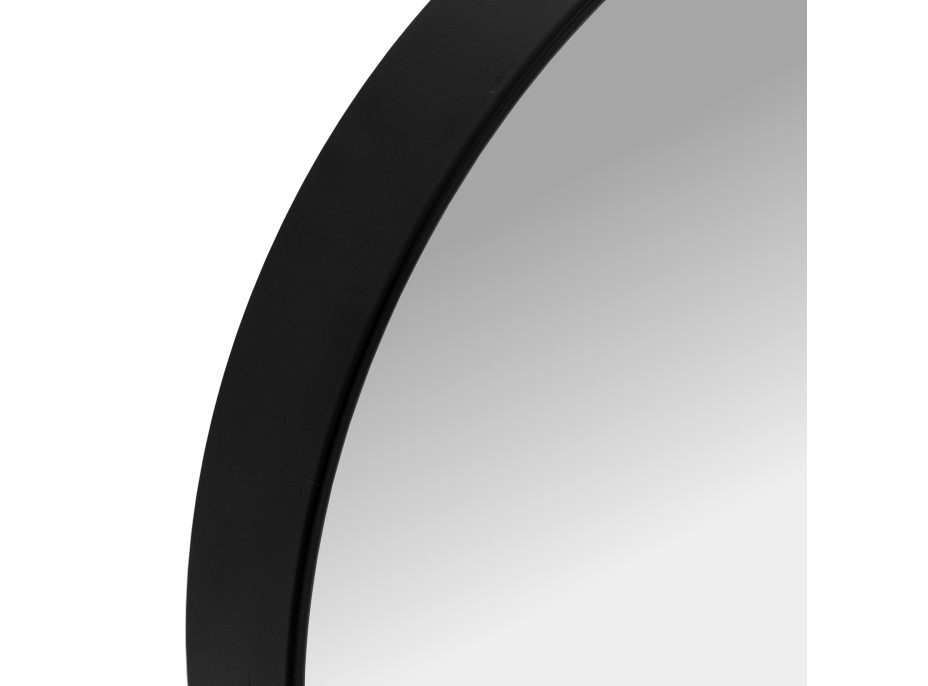 Okrúhle zrkadlo LOFT 39 cm - s vystúpeným čiernym rámom