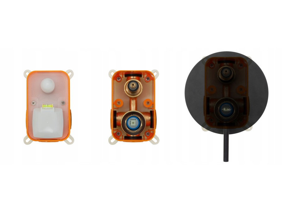 Vaňová podomietková batéria MAXMAX Rea LUNGO so sprchou - svetlo zlatá