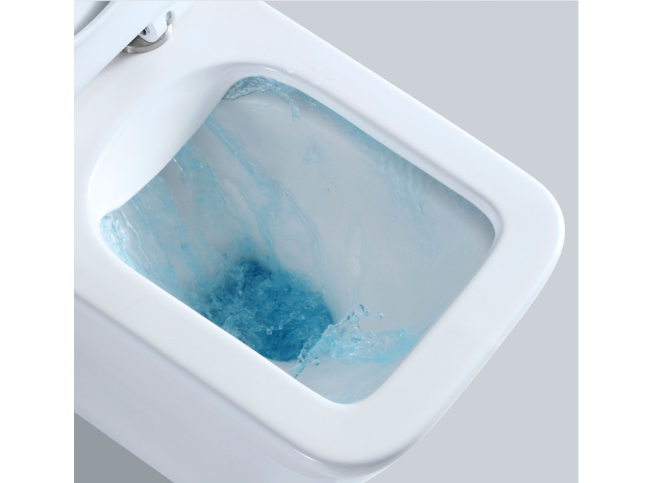 Závesné WC MAXMAX Rea RAMON RIMLESS + Duroplast sedátko