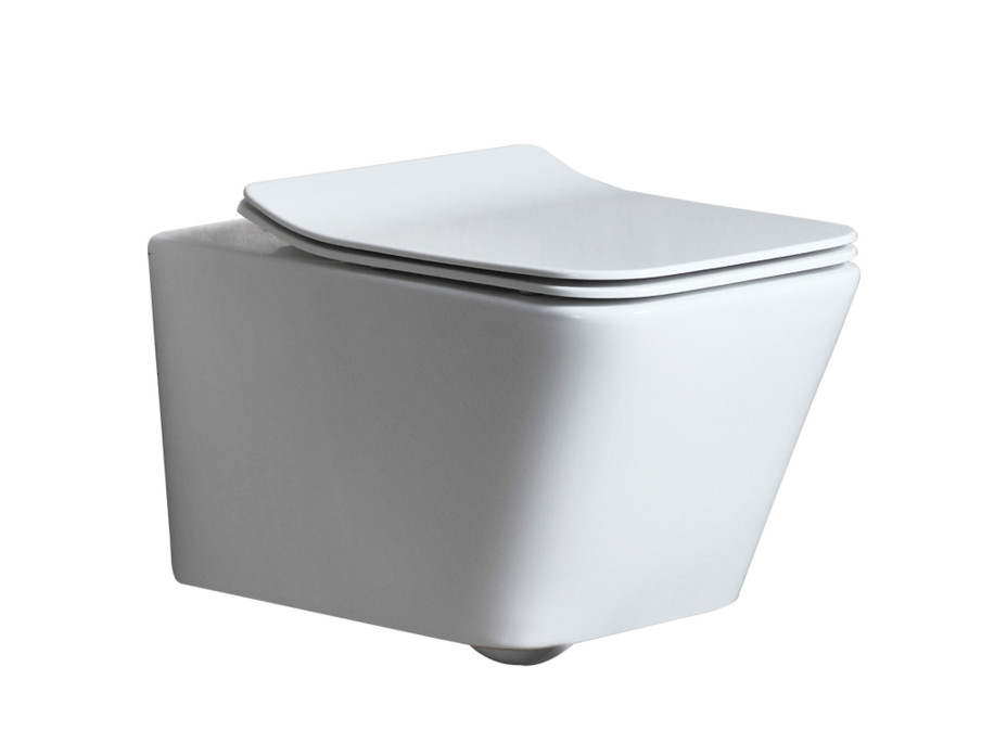 Závesné WC MAXMAX Rea RAMON RIMLESS + Duroplast sedátko