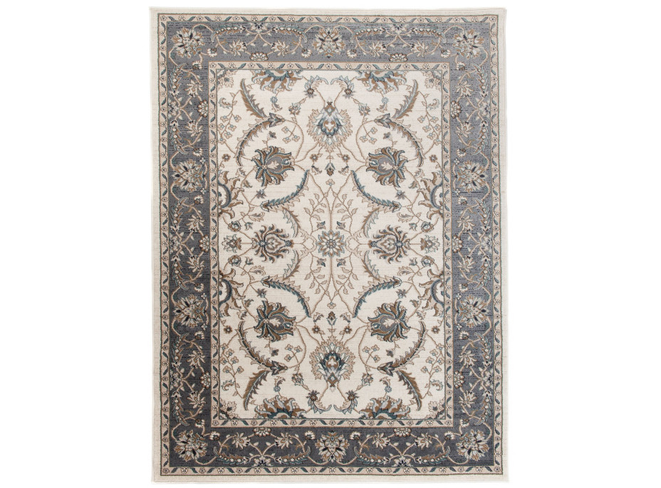 Kusový koberec DUBAI dalia - bílý/šedý