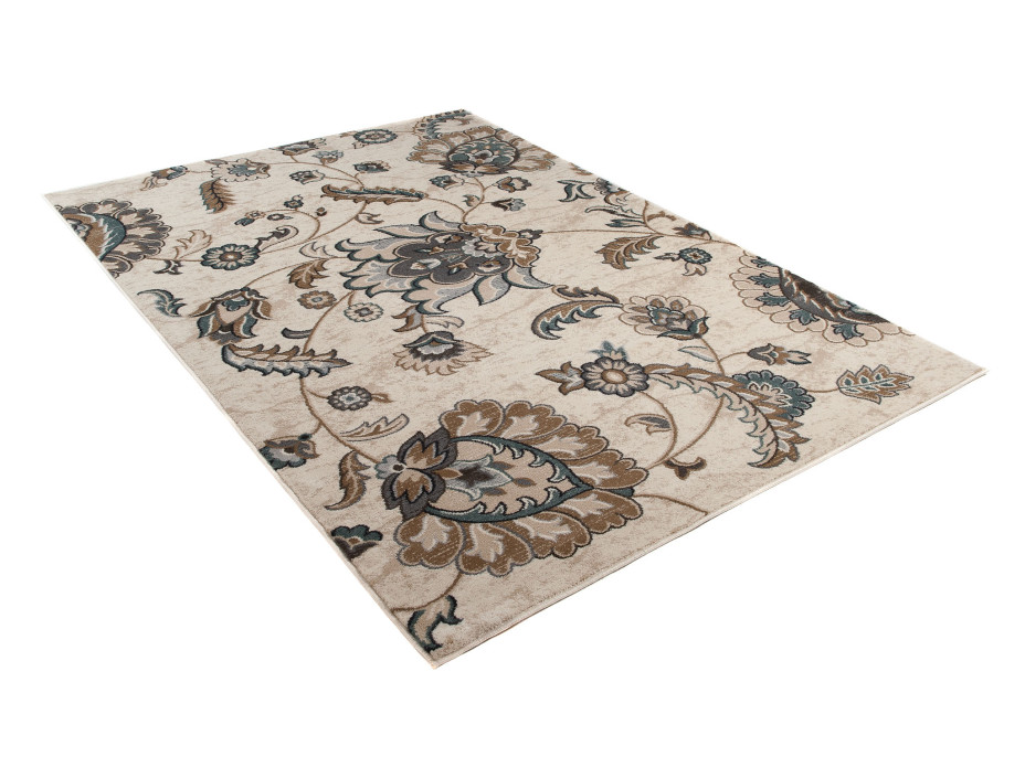 Kusový koberec DUBAI flower - biely