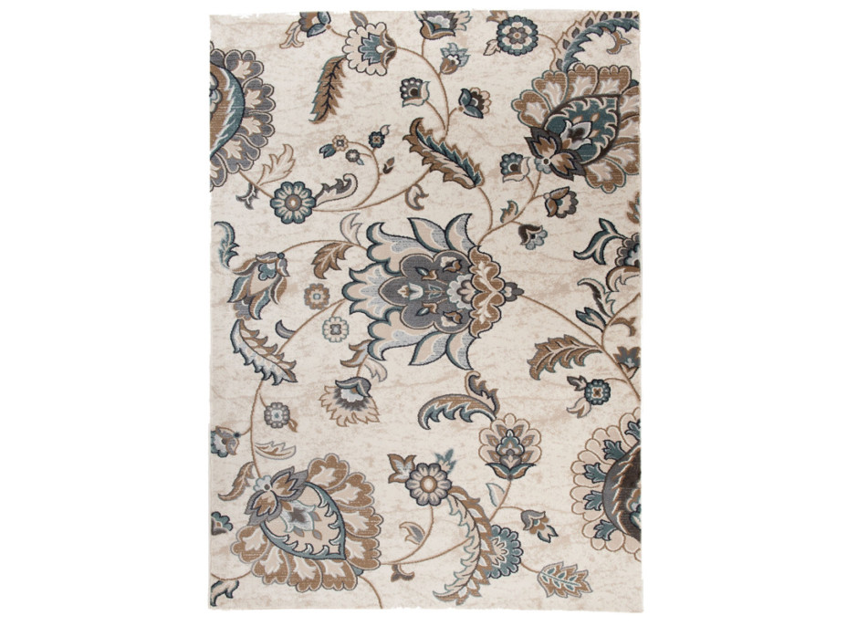 Kusový koberec DUBAI flower - biely