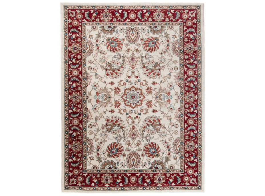 Kusový koberec DUBAI kilim - biely/červený