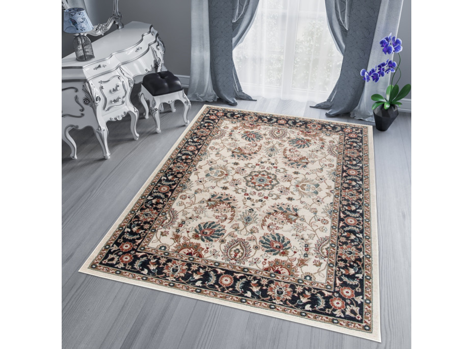 Kusový koberec DUBAI Kilim - biely / šedý