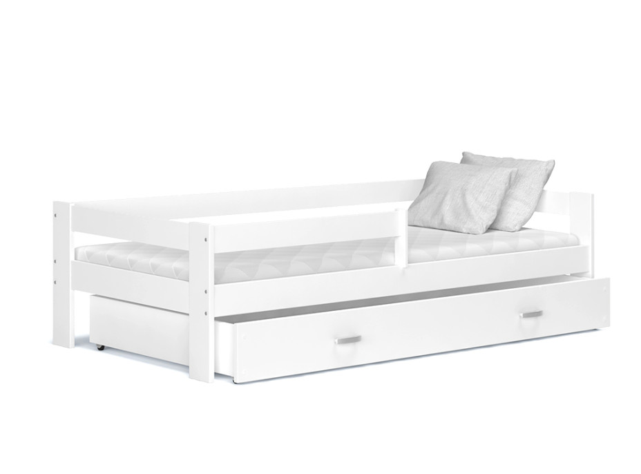 Detská posteľ so zásuvkou HUGO V - 160x80 cm - biela