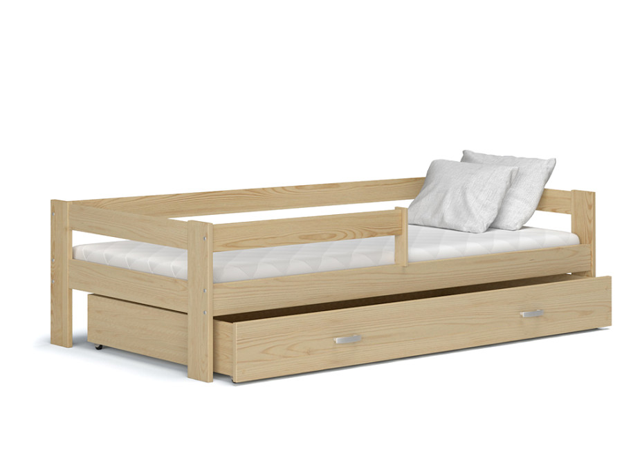 Detská posteľ so zásuvkou HUGO V - 190x80 cm - dekor borovica