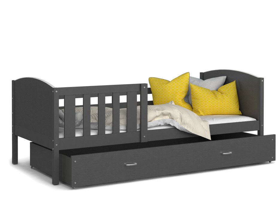 Detská posteľ so zásuvkou TAMI R - 190x80 cm - šedá