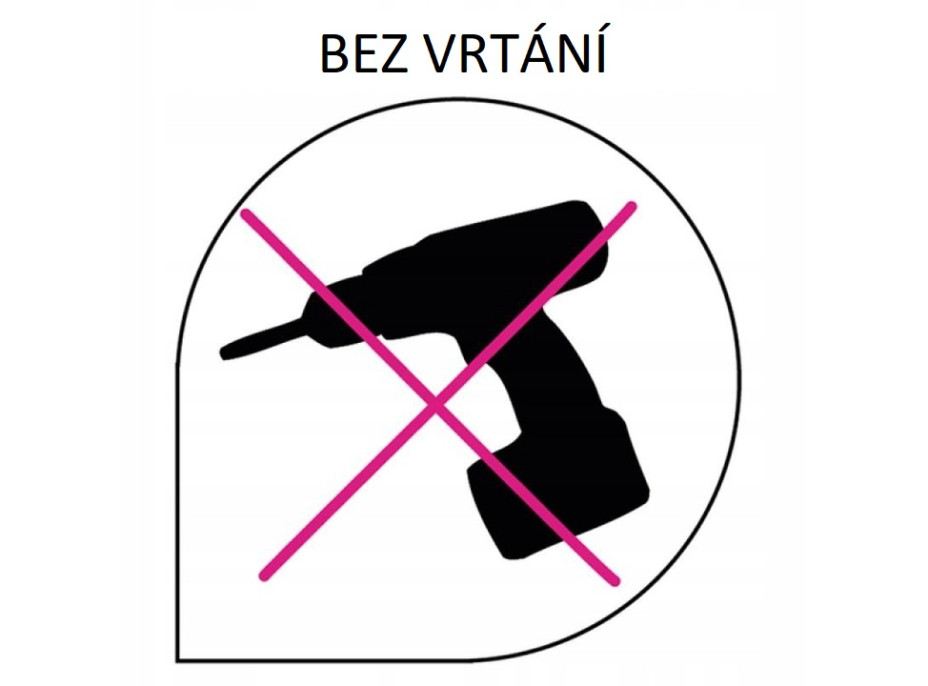 Vešiak do kúpeľne s prísavkou - čierny