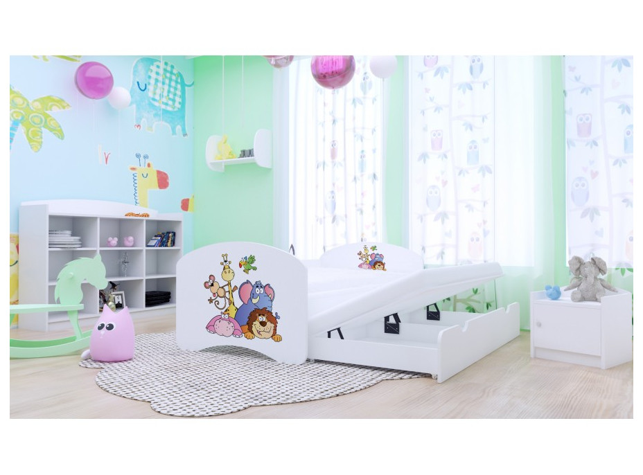 Detská posteľ pre DVA (s výsuvným lôžkom) 180x90 cm - SAFARI