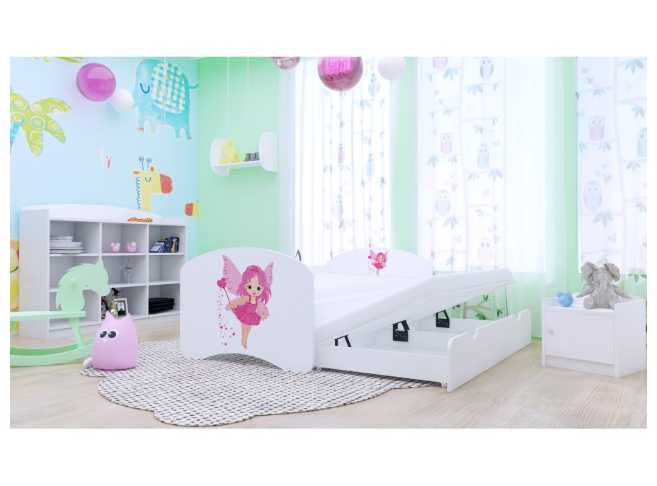 Detská posteľ pre DVOCH (s výsuvným lôžkom) 180x90 cm - VÍLA