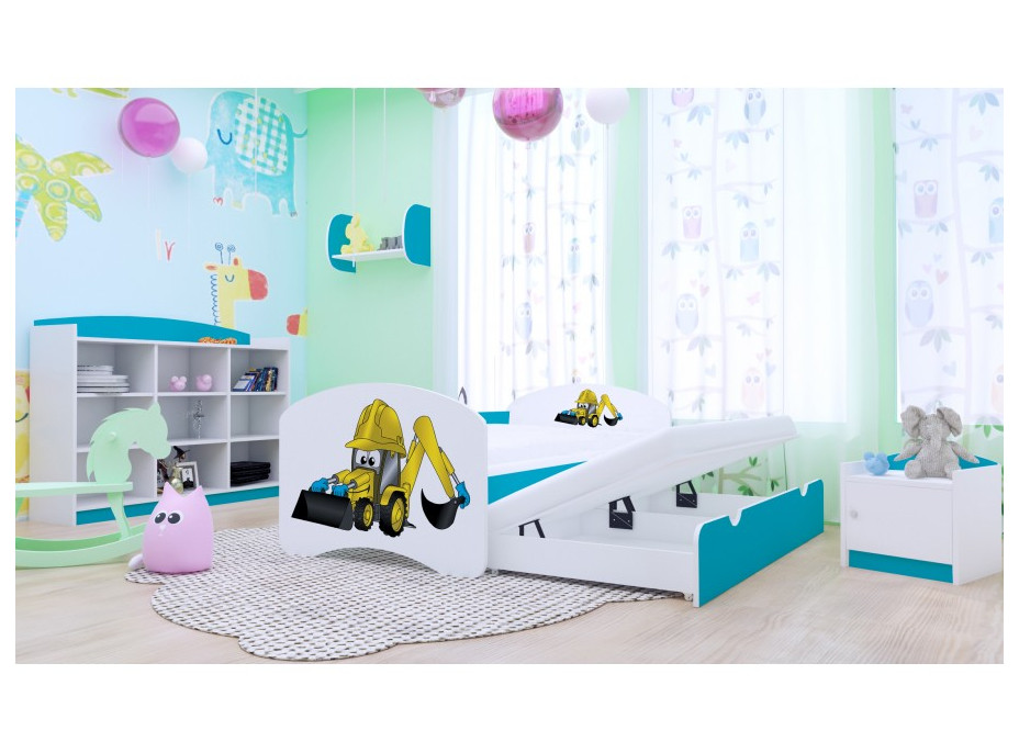 Detská posteľ pre DVA (s výsuvným lôžkom) 200x90 cm - BAGR
